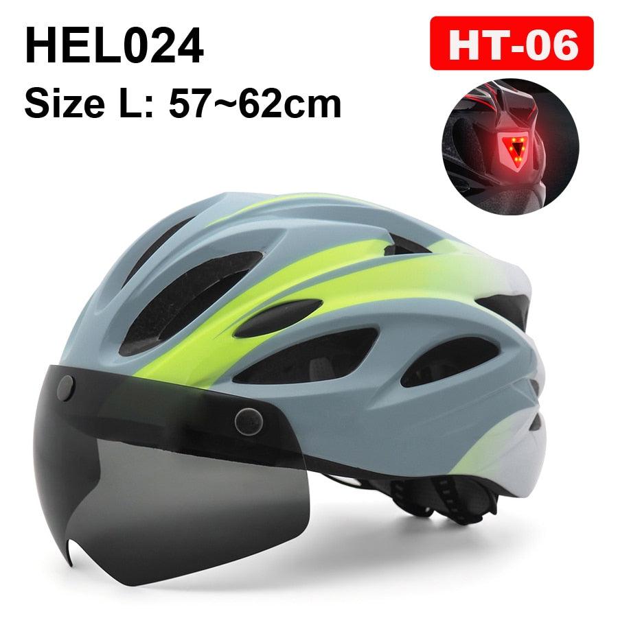 NEWBOLER Cycling Helmet Man Women LED Light Helmet Road Mountain Bike Helmet Lens For Riding Bicycle Sports Skateboard Scooter - Pogo Cycles