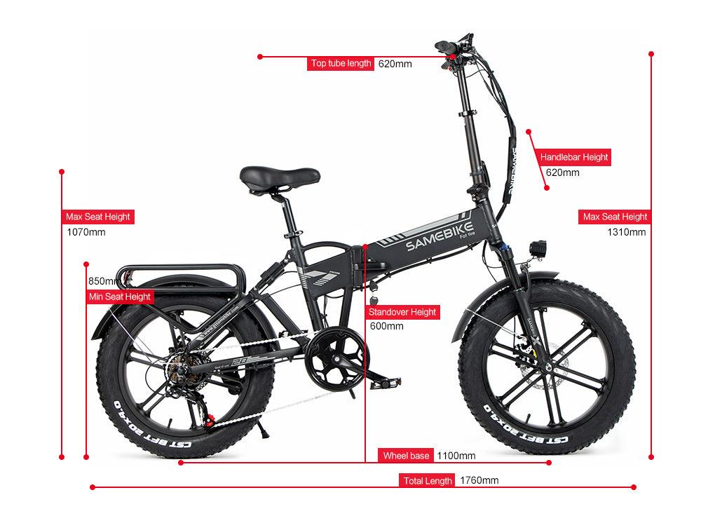 Samebike XWLX09 Fat Tire Electric Bike - Pogo Cycles available in cycle to work