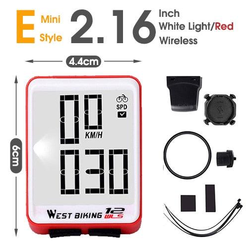 WEST BIKING Bicycle Cycling Computer Wireless Wired Waterproof digital Bike Speedometer Odometer - Pogo Cycles