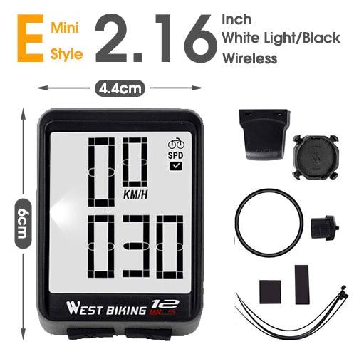 WEST BIKING Bicycle Cycling Computer Wireless Wired Waterproof digital Bike Speedometer Odometer - Pogo Cycles