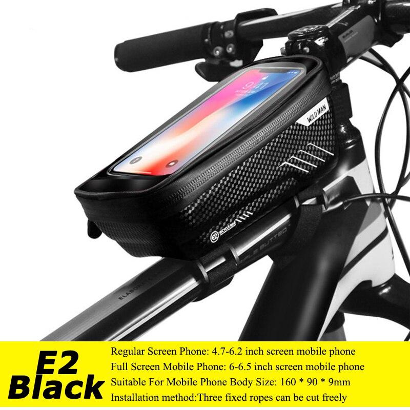 WILD MAN Bicycle Bag 5.5-6.6 Inch Phone Bag Waterproof Front Frame Bag Sensitive Touch Screen MTB Bag Road Bike Accessories - Pogo Cycles