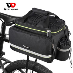 WEST BIKING 3 In 1 Waterproof Bicycle Trunk Bag MTB Road Bike Bag Large Capacity Travel Luggage Carrier Rear Seat Rack Panniers - Pogo Cycles